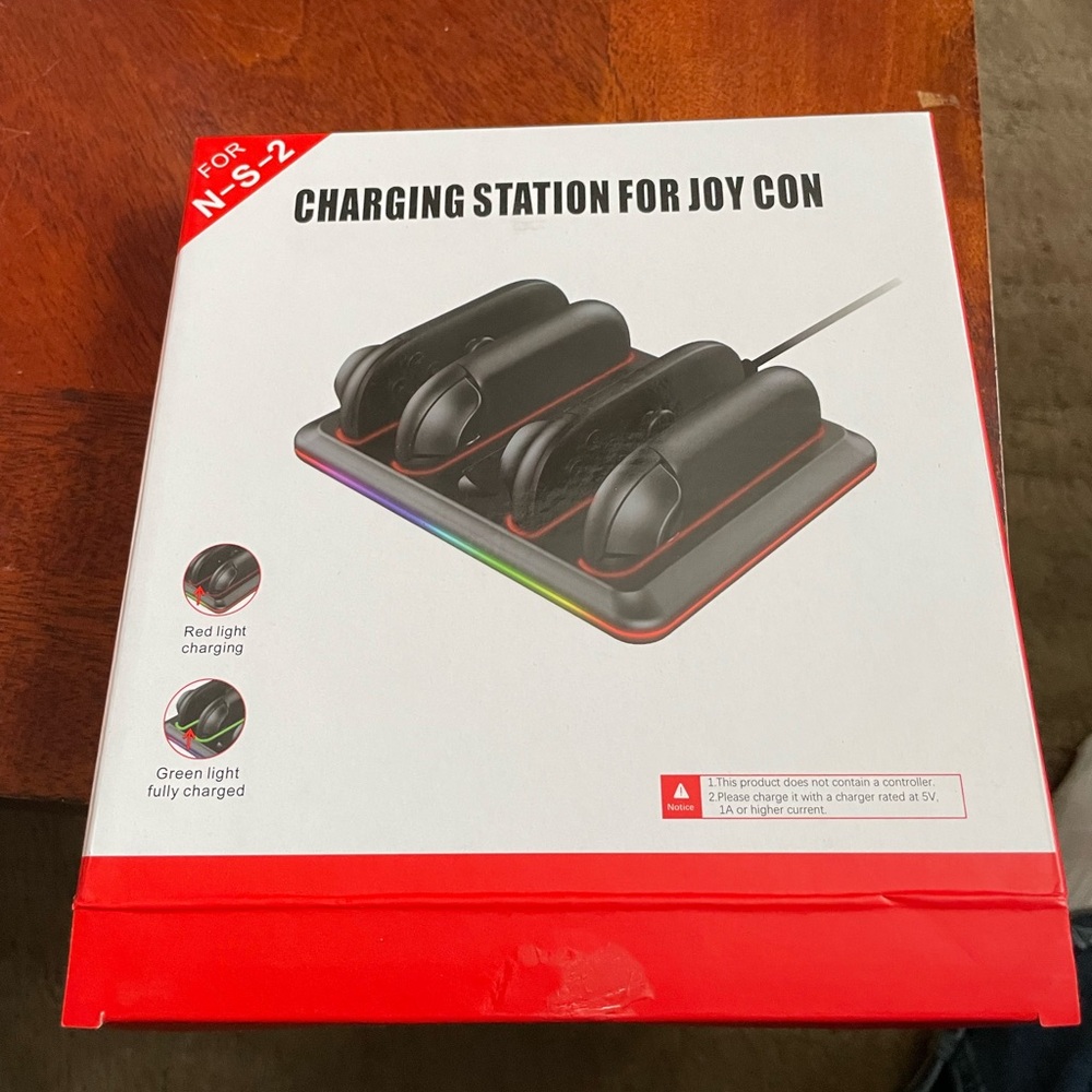 Charging Station for Joy Con with LED Indicators